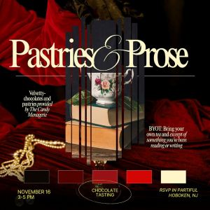 Pastries and Prose poster.